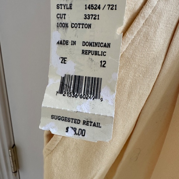 TWO PAIR SIZE 12 BRAND (RUFF HEWN & BILL BLASS) 100% COTTON SHORTS-NWT - Picture 3 of 8